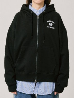 BT21 BASIC Goods - TATA Hoodie Zip-up Black_164120.jpg