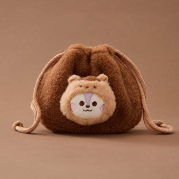 BT21 Baby More Fluppy Goods - Face Plush String Pouch_182029.jpg