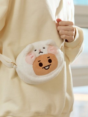 BT21 Baby Pluppy Goods - Face Plush Cross Bag_165983.jpg