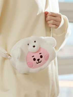 BT21 Baby Pluppy Goods - Face Plush Cross Bag_165987.jpg