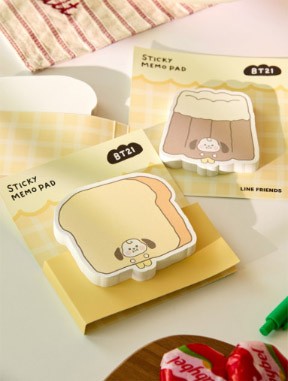BT21 Bakery Goods - Sticky Memo Pad_163662.jpg