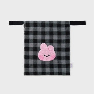 BT21 minini Basic Check Goods - String Pouch_166345.jpg
