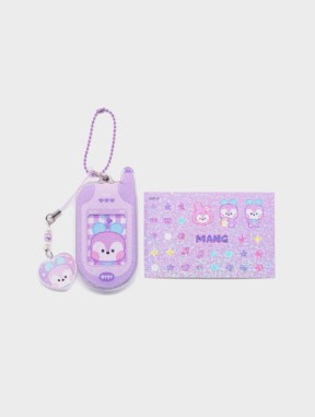 BTS Line Friends Collaboration Goods - minini Retro Phone Keyring_154723.jpg