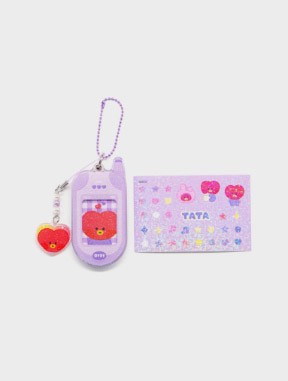 BTS Line Friends Collaboration Goods - minini Retro Phone Keyring_154724.jpg