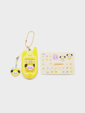 BTS Line Friends Collaboration Goods - minini Retro Phone Keyring_154725.jpg