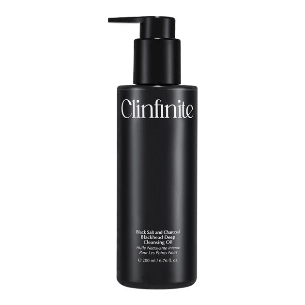 [Holika Holika] Clinfinite Black Salt and Charcoal Blackhead Deep Cleansing Oil 200ml_168356.jpg