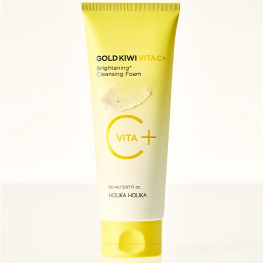 [Holika Holika] Gold Kiwi Vita C+ Brightening Cleansing Foam 150ml_180157.jpg