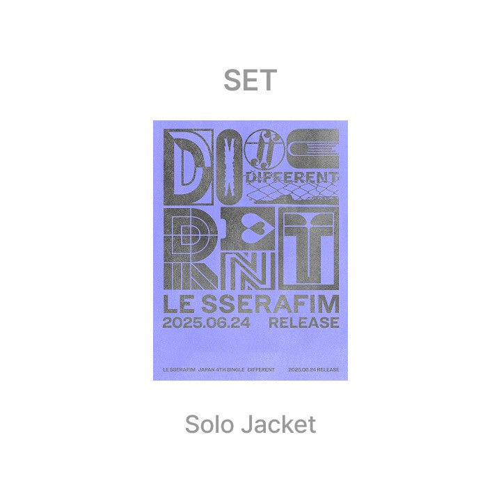 [Japanese Edition][5SET] LE SSERAFIM 4th Single Album - DIFFERENT (Solo Jacket 5 SET) 5CD_172934.jpg
