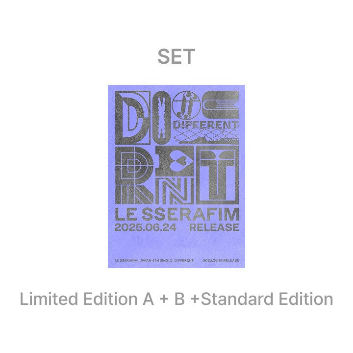 [Japanese Edition][SET] LE SSERAFIM 4th Single Album - DIFFERENT (3 SET) 3CD_172930.jpg