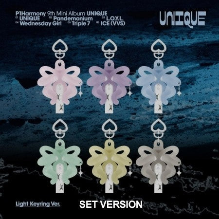 [LIGHT KEYRING][SET] P1Harmony 9th Mini Album - UNIQUE (SET Ver.) 6CD_186557.jpg