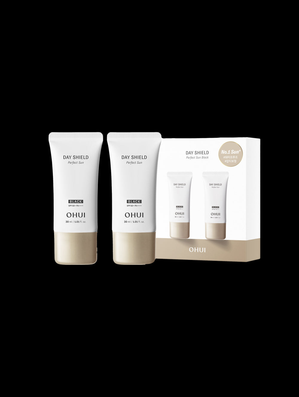 [O HUI] DAY SHIELD Perfect Sun Black 30ml Double Set SPF50+, PA++++_173199.jpg