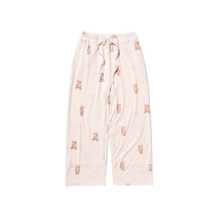 [Pre Order] JIN gelato pique meets JIN Goods - Bear Pattern Long Pants (Pink)_175865.jpg