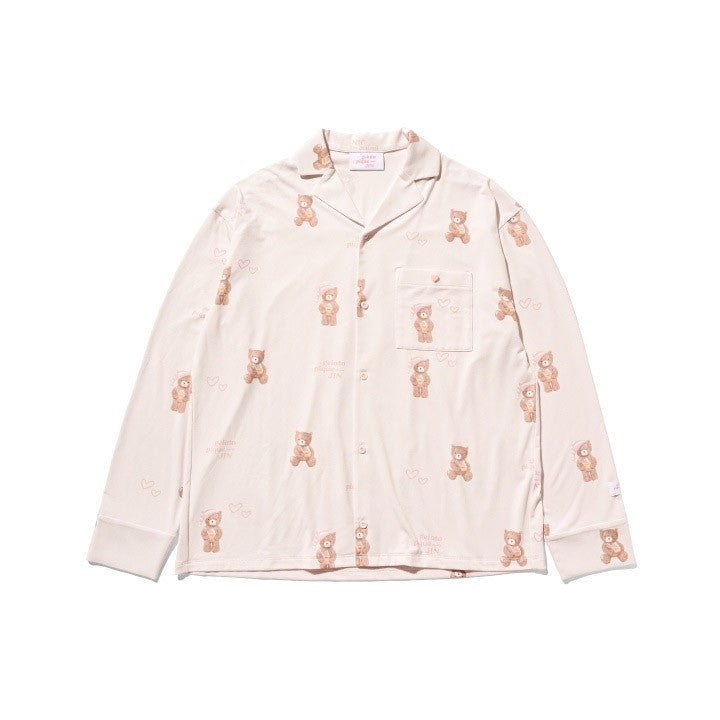 [Pre Order] JIN gelato pique meets JIN Goods - Bear Pattern Shirt (Pink)_175863.jpg
