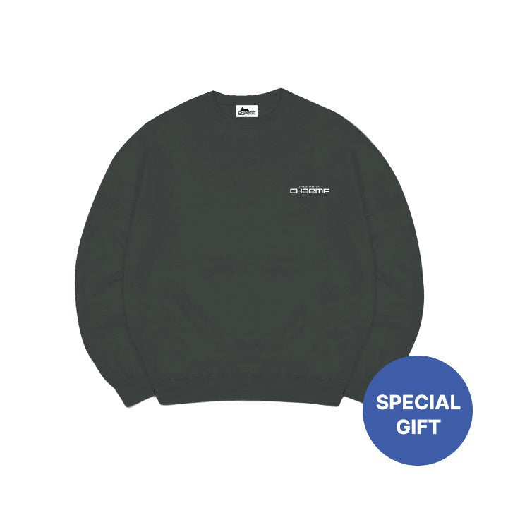 [Pre Order] LEE CHAE MIN Chaem-into you Goods - OVERSIZED SWEATSHIRT (DEEP GREEN)_181804.jpg
