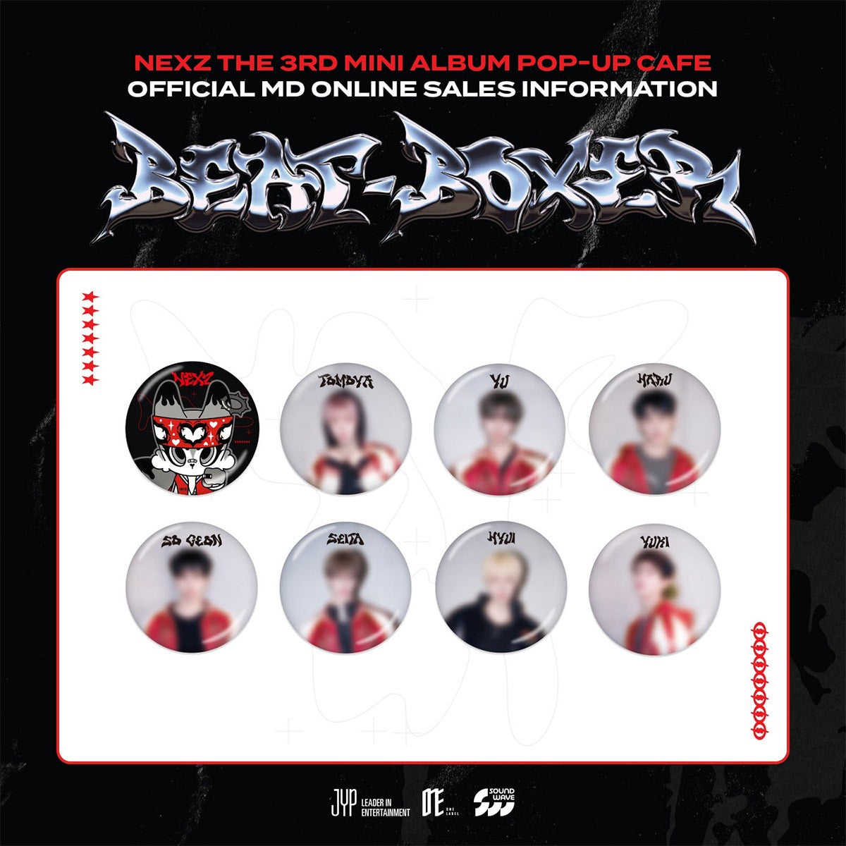 [Pre Order] NEXZ BEAT BOXER Goods - LENTICULAR CAN BADGE SET_182265.jpg