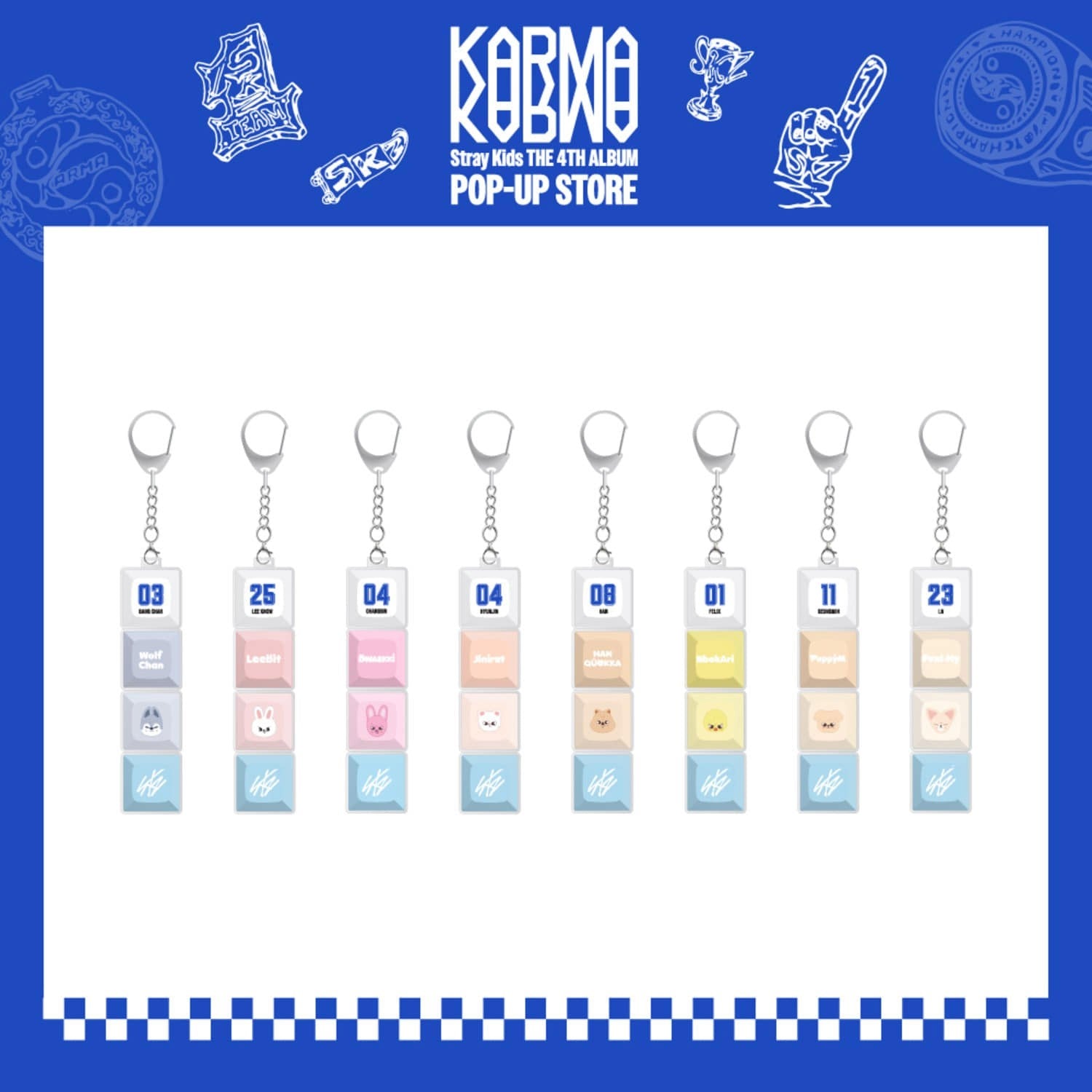 [Pre Order] Stray Kids POP-UP STORE [KARMA] MD - (SKZOO KEYCAP KEYRING)_178639.jpg