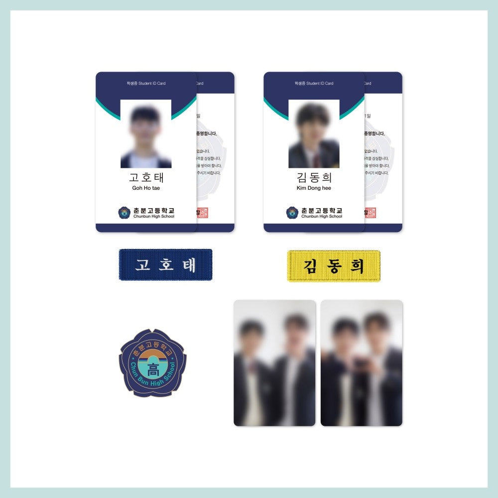 [Pre Order] The Time Of Fever POP-UP Goods - STUDENT ID CARD & METAL BADGE & NAME TAG & PHOTOCARD SET_173538.jpg