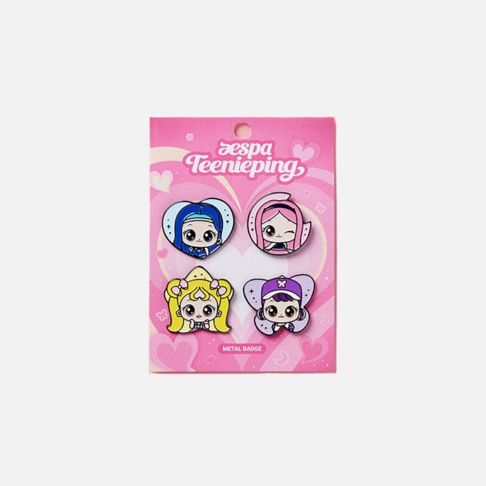 [Pre Order] aespa x Teenieping Goods - METAL BADGE SET_182091.jpg