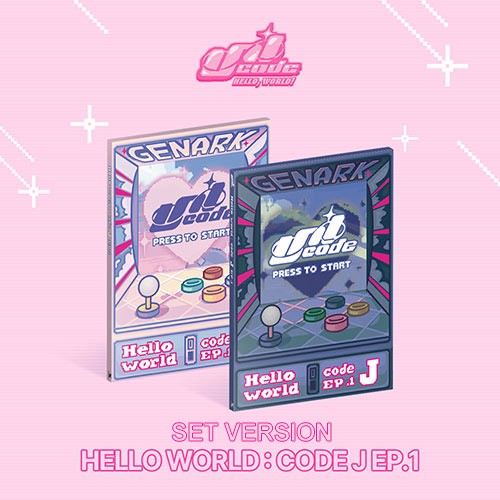 [SET] UNICODE 1st EP Album - HELLO WORLD : CODE J EP.1 (SET Ver.) 2CD_156884.jpg