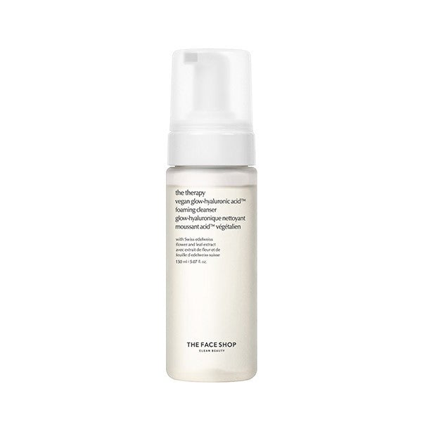 [Thefaceshop] The Therapy Vegan Glow-Hyaluronic Acid Foaming Cleanser 150ml_168318.jpg