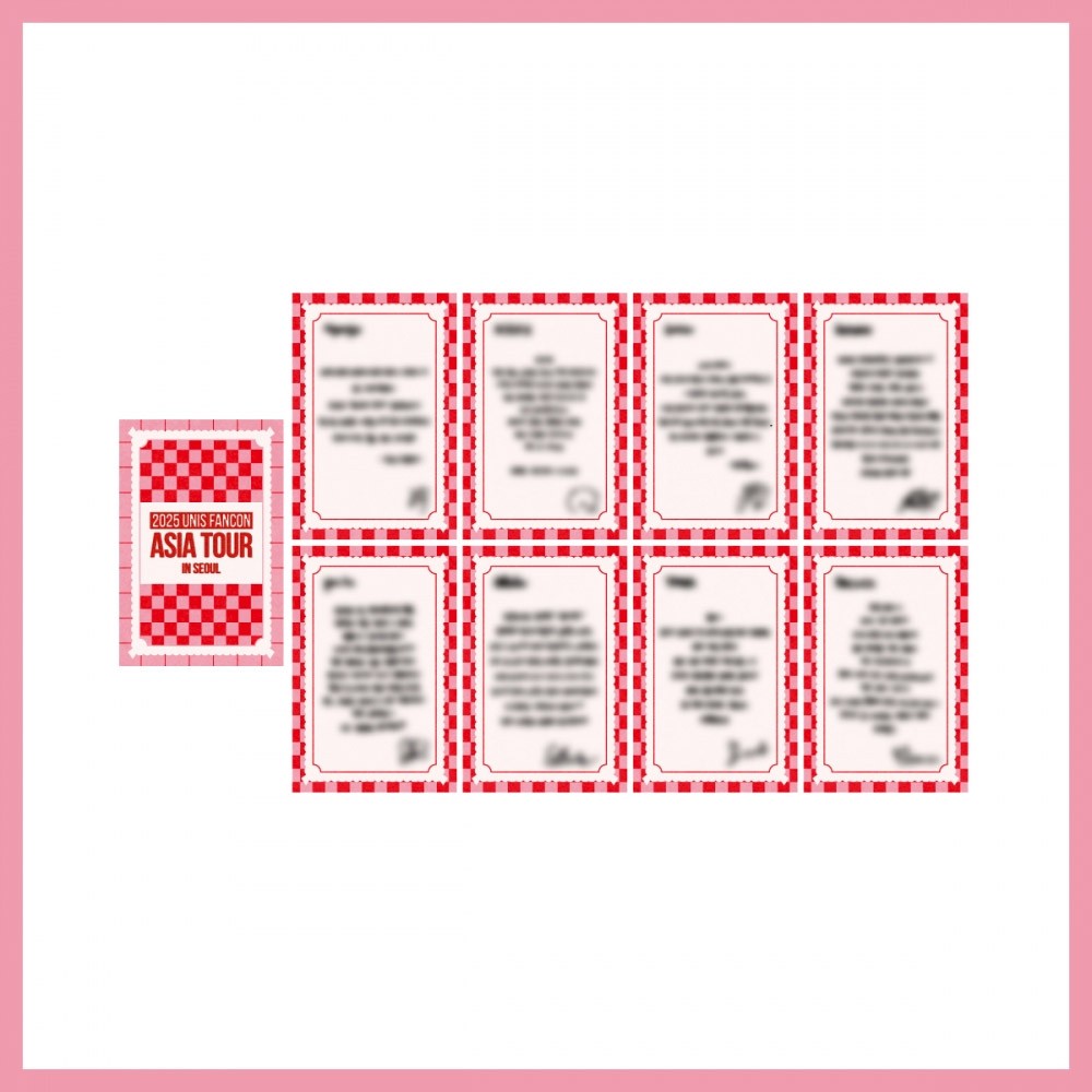 UNIS 2025 FANCON ASIA TOUR IN SEOUL Goods - MESSAGE CARD SET_175884.jpg