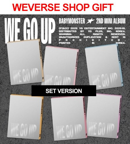 [Weverse Shop Gift][PATTERN][SET] BABYMONSTER 2nd Mini Album - WE GO UP (SET Ver.) 6CD_179623.jpg