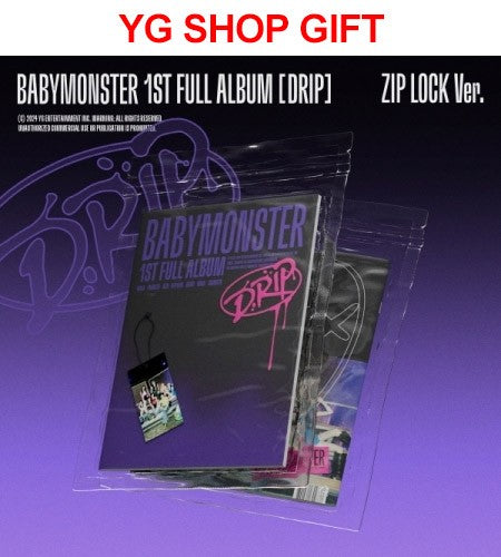 [YG Shop Gift] BABYMONSTER 1st Album - DRIP (ZIP LOCK Ver.) CD_165334.jpg