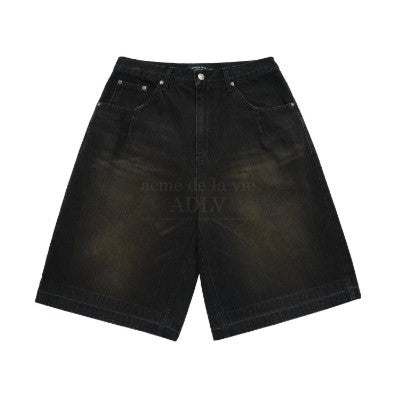 acme de la vie with JEONGHAN - BRUSH WASHING BERMUDA DENIM SHORT PANTS BLACK_155360.jpg