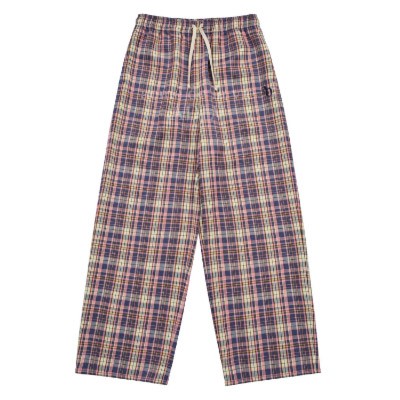 acme de la vie with JEONGHAN - TARTAN CHECK WIDE LONG PANTS PINK_155317.jpg