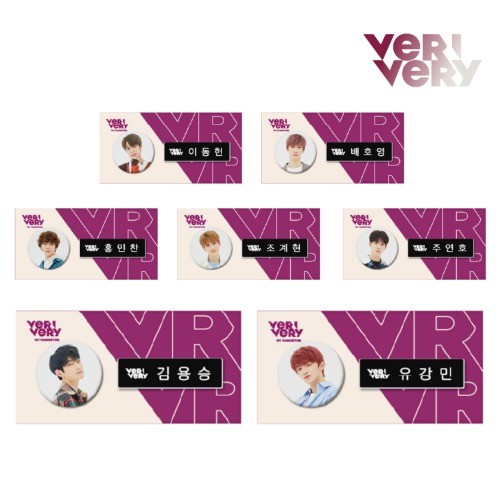 VERIVERY VERRERDISE Goods - Can Badge & Name Tag Set - kpoptown.ca