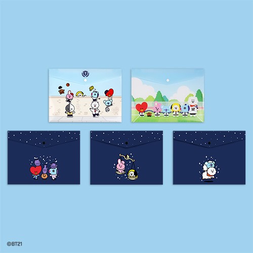 [BT21] BT21 X Monopoly Collaboration - PP File Pocket Set - kpoptown.ca