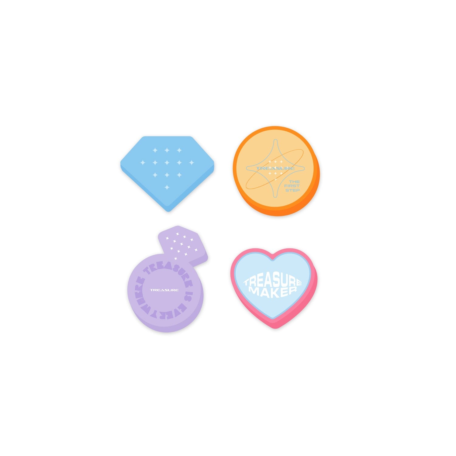 TREASURE ILOVEYOU Goods - STICKY NOTE SET - kpoptown.ca