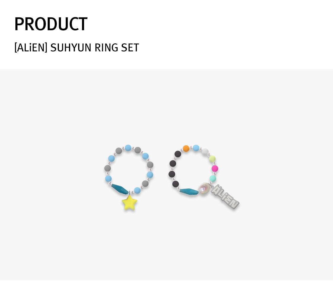 AKMU SUHYUN ALiEN Goods - RING SET - kpoptown.ca