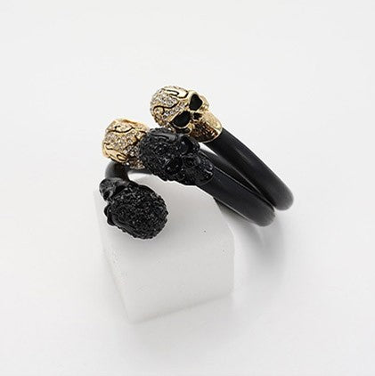 [EX136] EXO Unique Black Skull Bracelet - kpoptown.ca