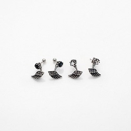 [IN62] INFINITE Vintage Star Wing Piercing & Earring - kpoptown.ca