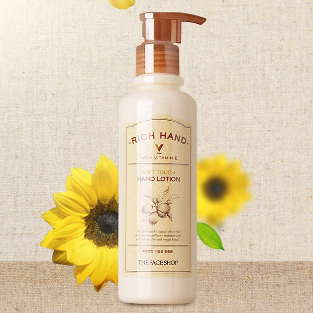 [Thefaceshop] Rich Hand V Soft Touch Hand Lotion 200ml - kpoptown.ca