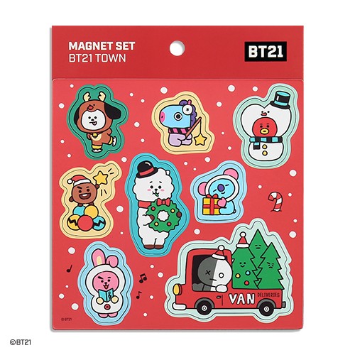 [BT21] BT21 X Monopoly Collaboration - Magnet Set [BT21 Town] - kpoptown.ca