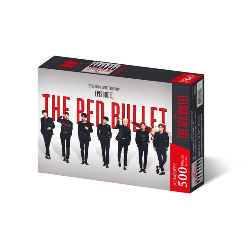 BTS Jigsaw Puzzle World Tour Poster - THE RED BULLET - kpoptown.ca