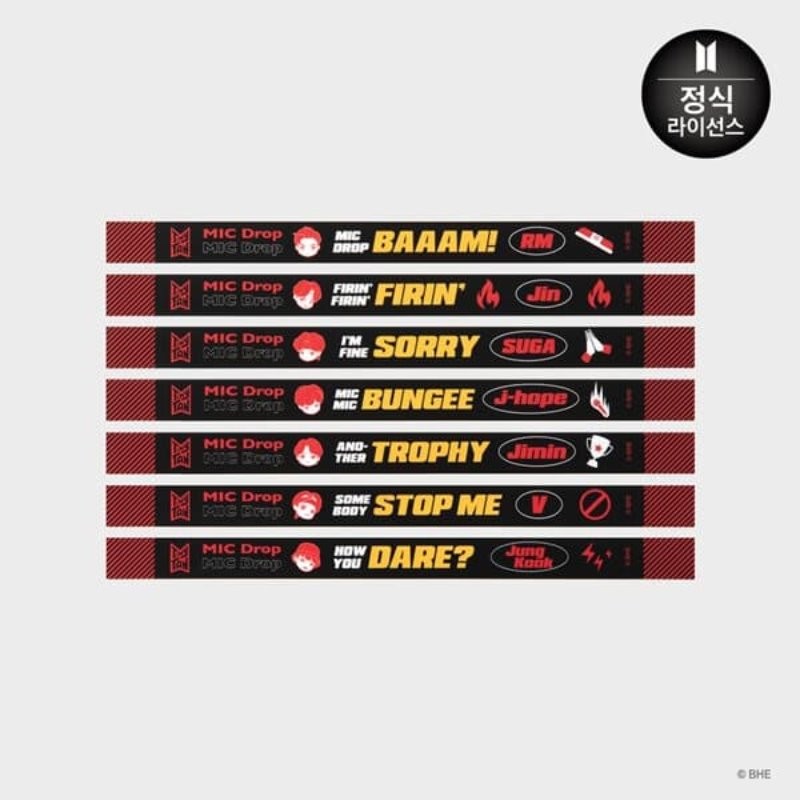 BTS x TinyTAN Goods - MIC Drop Long Sticker - kpoptown.ca