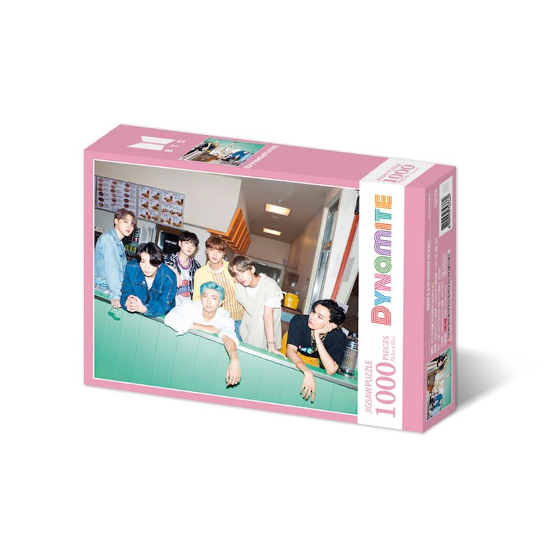 BTS Dynamite Goods - Jigsaw Puzzle 1000 Piece PINK - kpoptown.ca