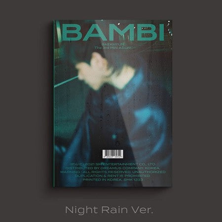 BAEKHYUN 3rd Mini Album - BAMBI Photobook Ver. (Night Rain Ver.) CD + Poster - kpoptown.ca