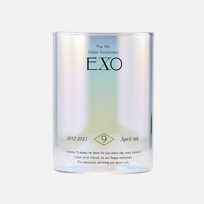 EXO 9th ANNIVERSARY Memory Goods - Aurora Glass SET - kpoptown.ca