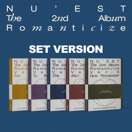 [SET] NUEST NU'EST 2nd Album  - Romanticize (SET Ver.) 5CD + 5Poster - kpoptown.ca