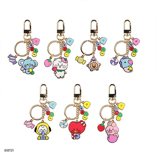 [BT21] BT21 X Monopoly Collaboration - Baby Metal Keyring JELLY CANDY - kpoptown.ca