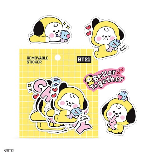 [BT21] BT21 X Monopoly Collaboration - Baby Removable Sticker LITTLE BUDDY - kpoptown.ca