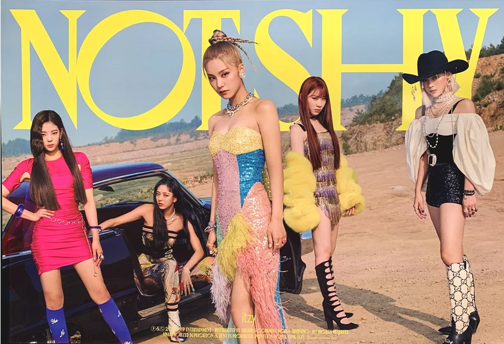 [Poster] ITZY Album - Not Shy (Yellow ver.) Poster - kpoptown.ca