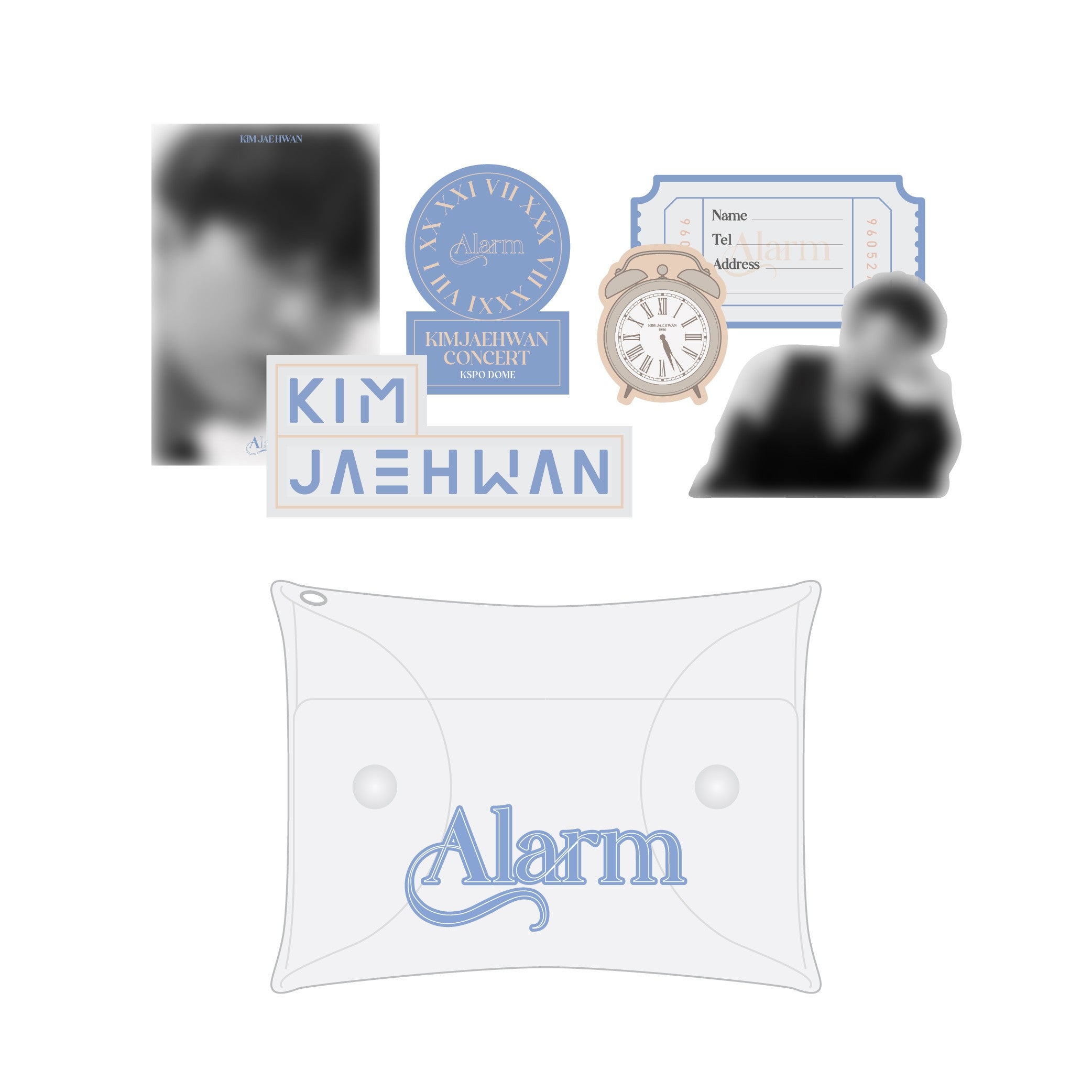 KIM JAE HWAN Alram Goods - Luggage Sticker Pack - kpoptown.ca