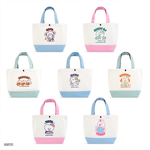 [BT21] BT21 X Monopoly Collaboration - Baby Canvas Mini Eco Bag Jelly Candy - kpoptown.ca