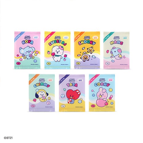 [BT21] BT21 X Monopoly Collaboration - Baby Jelly Candy Pouch [Large] - kpoptown.ca