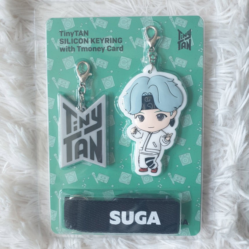 BTS x TinyTAN Goods - Figure Silicon Keyring with Tmoney Card - kpoptown.ca